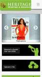 Mobile Screenshot of heritageprintingcharlotte.com